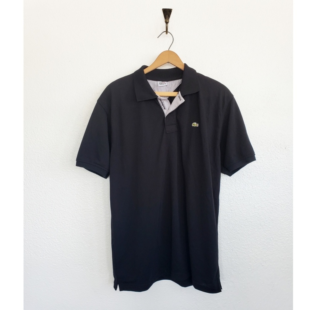 Black Lacoste polo